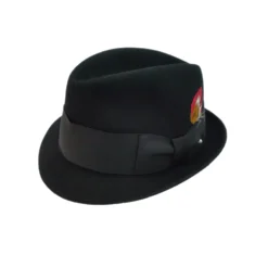 Vintage Adam Fifth Avenue Harvard 40 Black Trilby