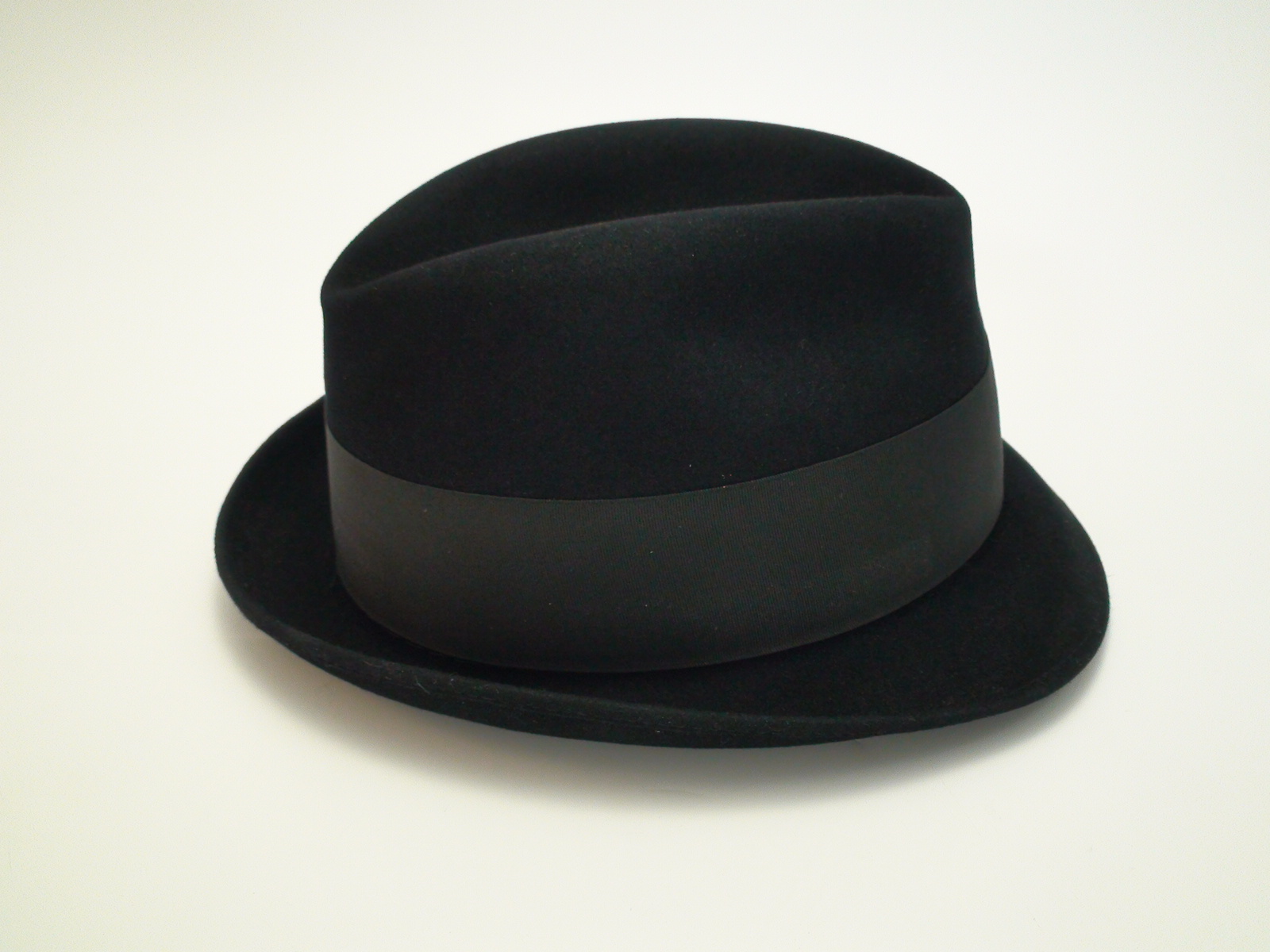 Adam Fifth Avenue Premier Black Fur Felt Fedora Hat