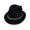 Vintage Adam Hats Black Spartan Fedora Hat Vintage Adam Hats Black Spartan Fedora Hat
